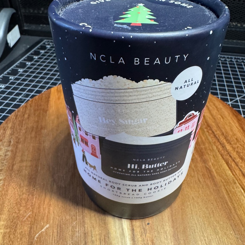 New NCLA Beauty Home for the Holidays Shortbread Cookie Body Scrub‎ & Butter Set